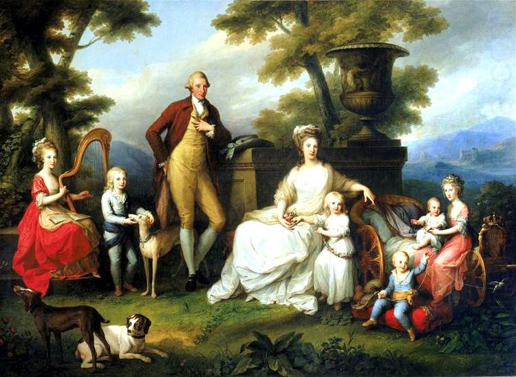 Angelica Kauffmann Portrait of Ferdinand IV of Naples, and his Family china oil painting image